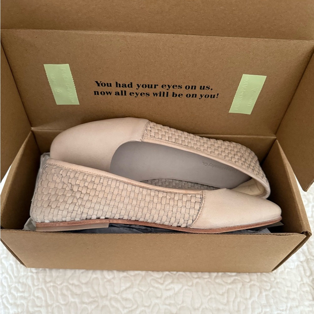Chic Cream Woven Loafers